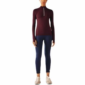 Tory Burch SEAMLESS QUARTER-ZIP PULLOVER Medium